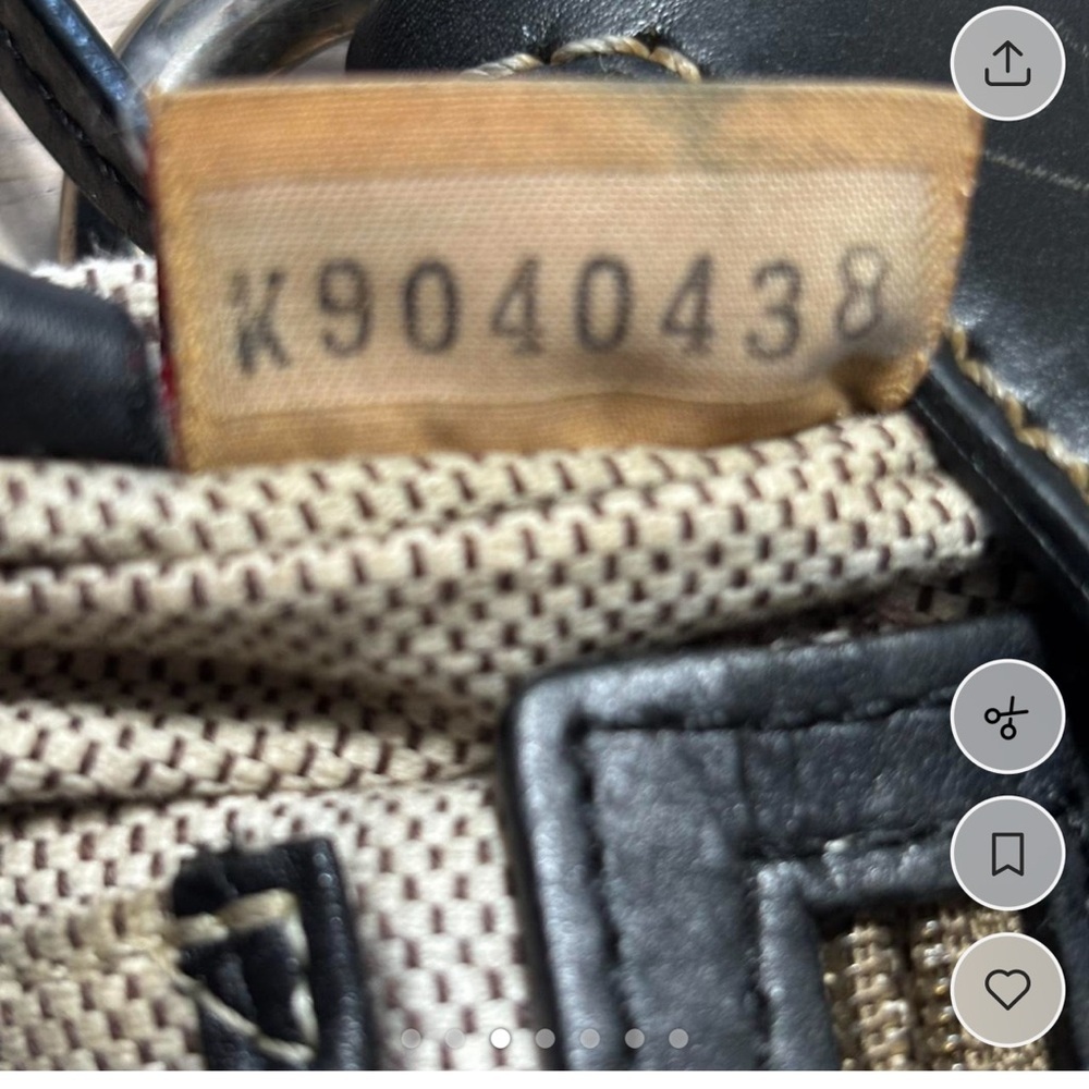 Dooney & Bourke Black/Tan Monogram Shoulder Bag - Picture 3 of 7